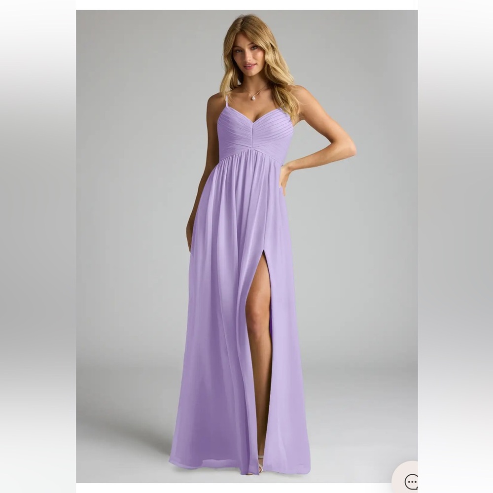 Azazie Alia Lilac Bridesmaid Dress - Regular or Maternity - Size 12